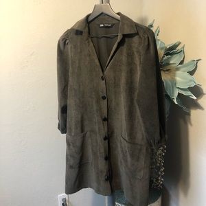 Zara micro corduroy long line tunic/ Dress